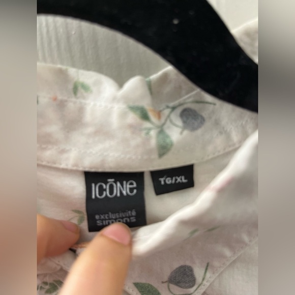 Icōne Simons button-down bird print shirt - Picture 4 of 7